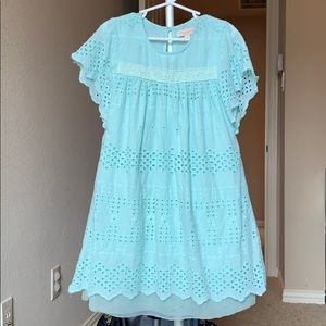 Pink Chicken Eyelet Dress Size 5